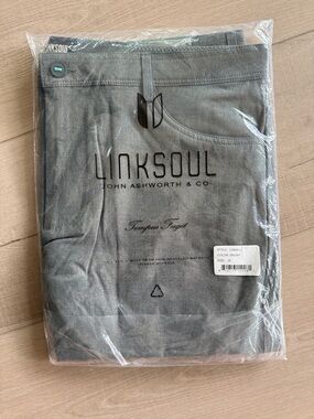 Mens Linksoul dark gray golf pants NEW